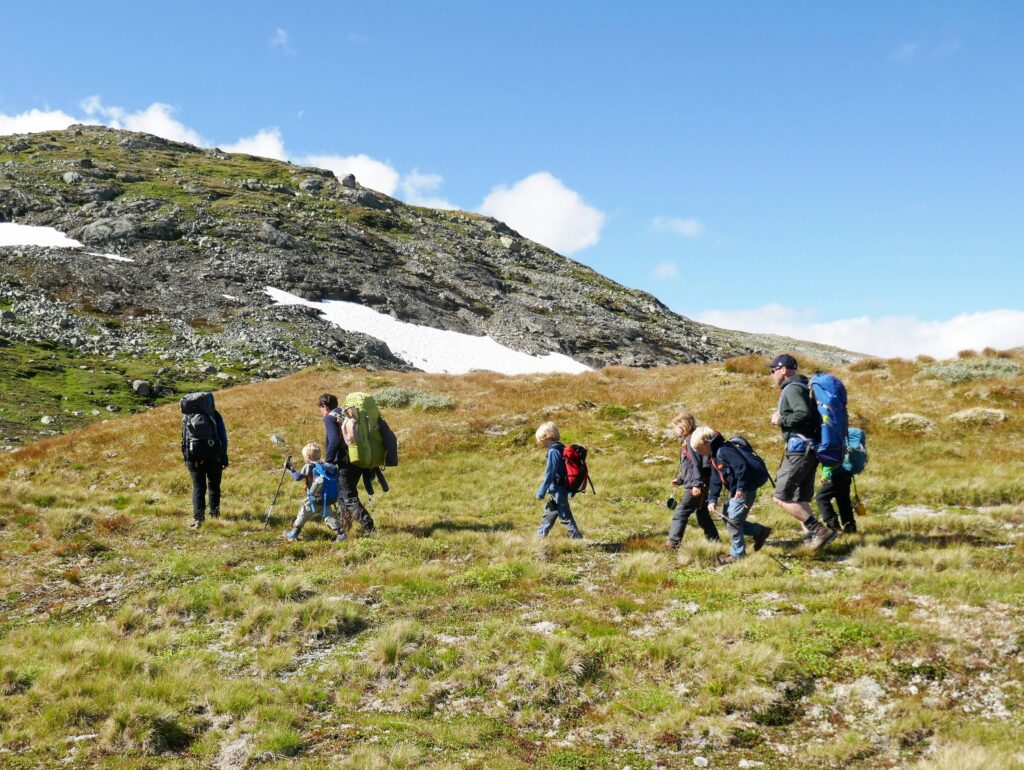 Wandern in Norwegen mit einer befreundeten Familie 